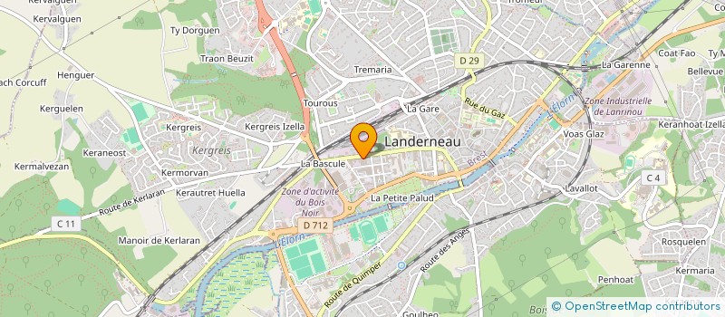 localisation de l'entreprise SC MICRO à LANDERNEAU