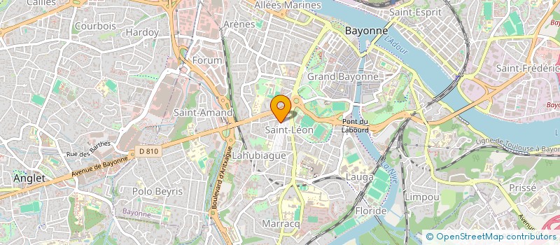 localisation de l'entreprise SC - MILAU à BAYONNE