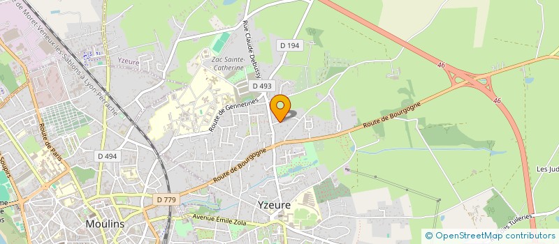 localisation de l'entreprise SC MILLAP'ART  YZEURE