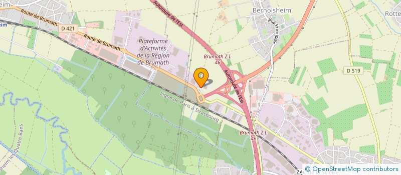 localisation de l'entreprise SC MJ  BERNOLSHEIM