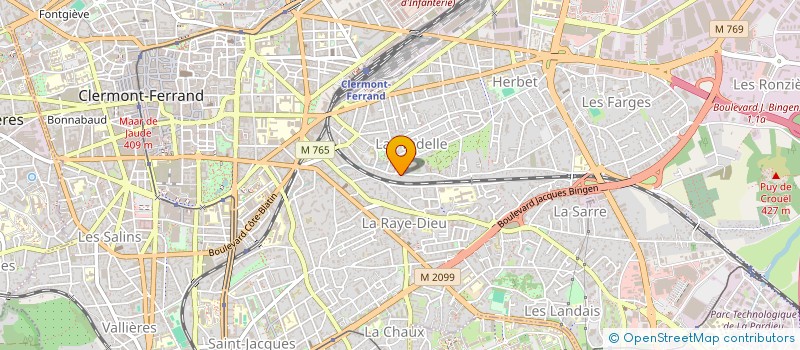 localisation de l'entreprise SC MJ  CLERMONT-FERRAND