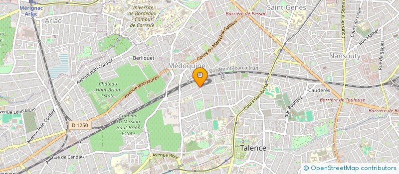 localisation de l'entreprise SC MJ INVEST  TALENCE