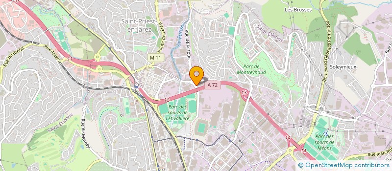 localisation de l'entreprise SC MONIER FINANCES  SAINT-ETIENNE