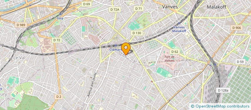 localisation de l'entreprise SC. MONTAGNE  MALAKOFF