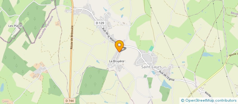 localisation de l'entreprise SC MOREAU  BEUGNON-THIREUIL