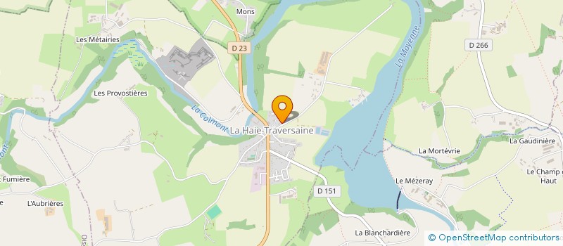 localisation de l'entreprise SC MORIN  LA HAIE-TRAVERSAINE