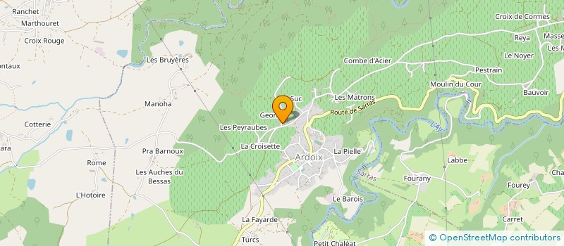 localisation de l'entreprise SC MURAYCO  ARDOIX