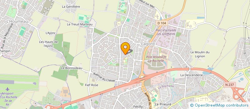 localisation de l'entreprise SC MURS LAVERIES  LAGORD