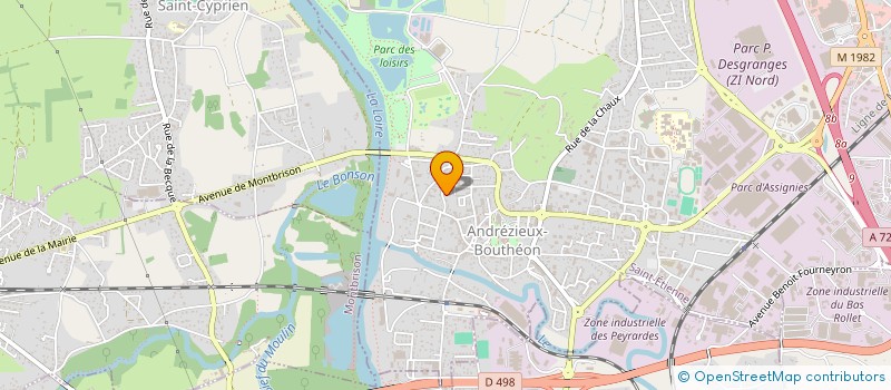 localisation de l'entreprise SC NOLAIM  ANDREZIEUX-BOUTHEON