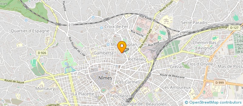 localisation de l'entreprise SC OMER  NIMES