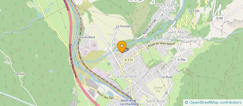 localisation de l'entreprise SC ONYX  LA CHAMBRE