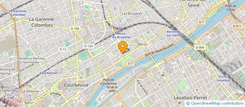 localisation de l'entreprise SC OPAHL à COURBEVOIE