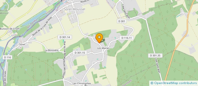 localisation de l'entreprise SC OPTIMUS à SOREL-MOUSSEL