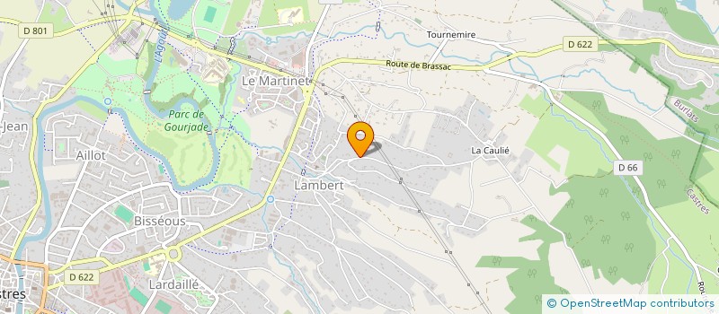 localisation de l'entreprise SC ORIENT RURALE BOIS ET UTILI TERRES  CASTRES