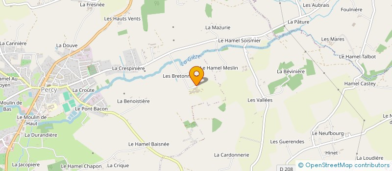 localisation de l'entreprise SC OURRY  PERCY-EN-NORMANDIE