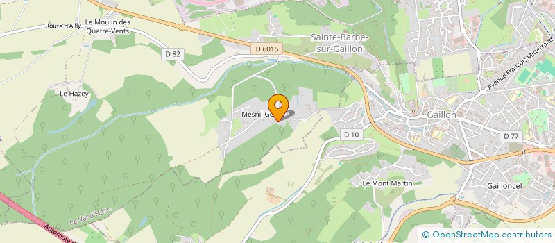 localisation de l'entreprise SC OVER TIME  LE VAL D'HAZEY