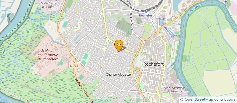 localisation de l'entreprise SC PALLAS  ROCHEFORT