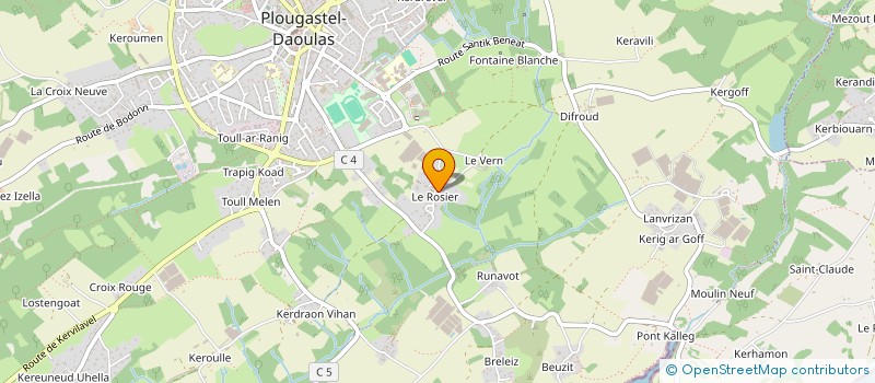 localisation de l'entreprise SC PARAPADA  PLOUGASTEL-DAOULAS