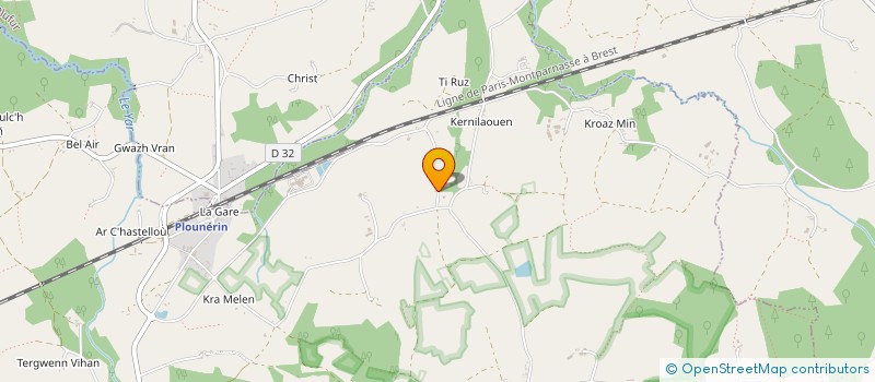 localisation de l'entreprise SC PARC AN TY BIHAN  LOGUIVY-PLOUGRAS