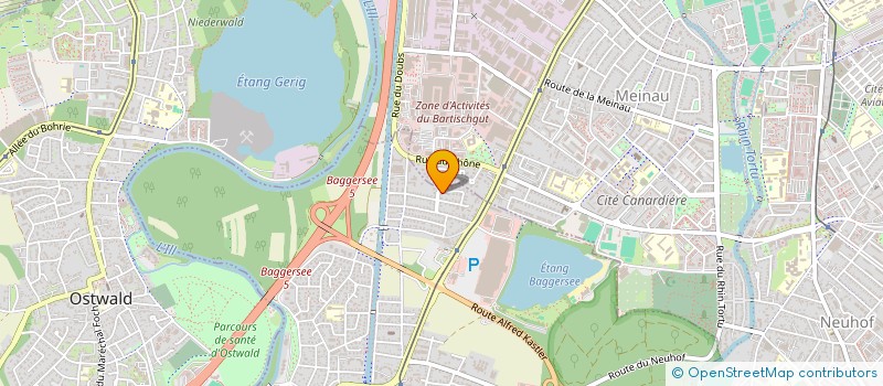 localisation de l'entreprise SC PARDESS  ILLKIRCH-GRAFFENSTADEN