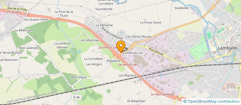 localisation de l'entreprise SC PARIS FINANCE à LAMBALLE-ARMOR