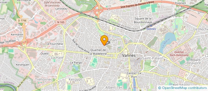 localisation de l'entreprise SC PART GASTRO ENTEROL CLINIQ SACRECOEUR à VANNES