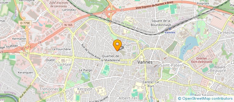 localisation de l'entreprise SC PART LABO ANAL MEDIC CLIN SACRE COEUR à VANNES