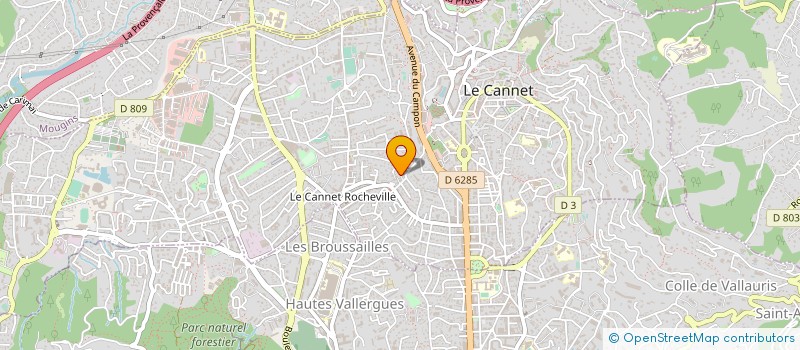 localisation de l'entreprise SC PARTICULIERE ST GERALD à LE CANNET