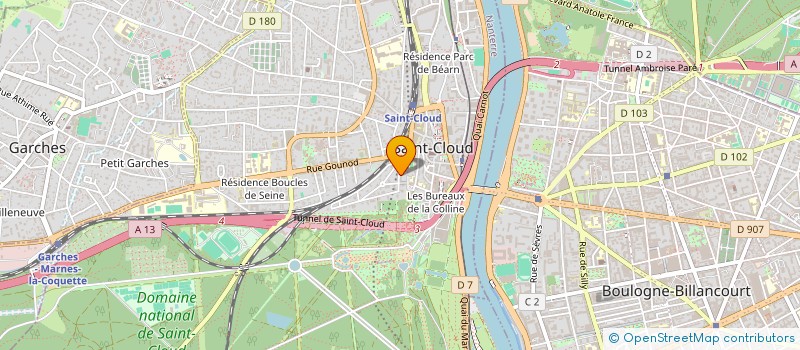 localisation de l'entreprise SC PARTNER'S à SAINT-CLOUD