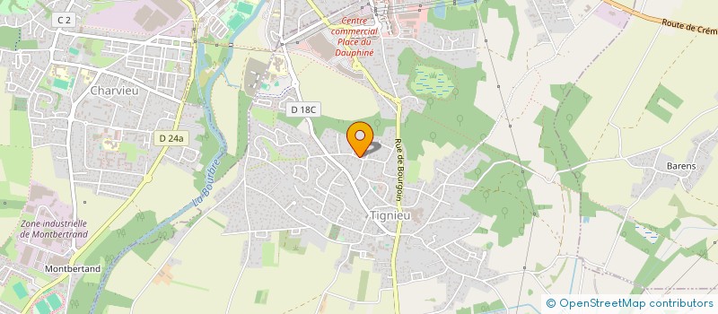 localisation de l'entreprise SC PASO  TIGNIEU-JAMEYZIEU