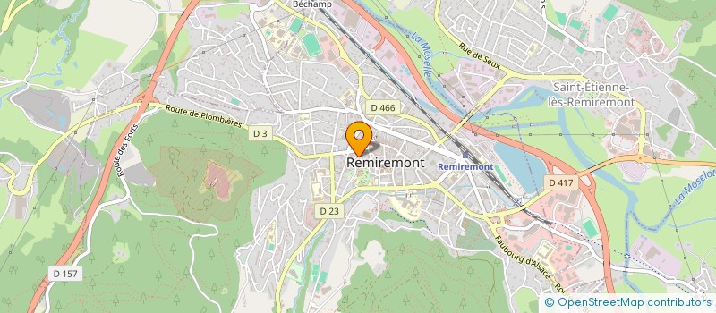 localisation de l'entreprise SC PATRIBER  REMIREMONT