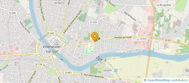 localisation de l'entreprise SC PATRIMONIALE CAUBET  VILLENEUVE-SUR-LOT