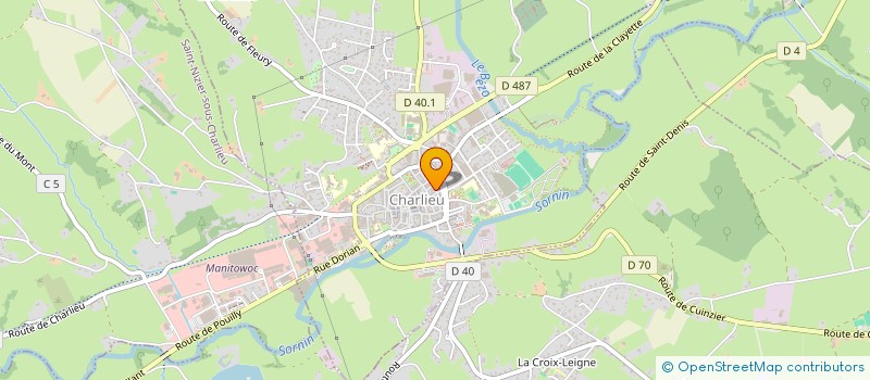 localisation de l'entreprise SC PATRIMONIALE LES BROSSES  CHARLIEU