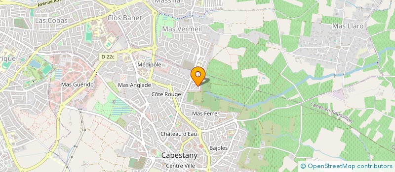 localisation de l'entreprise SC PATRIMONIALE PASTORET  CABESTANY