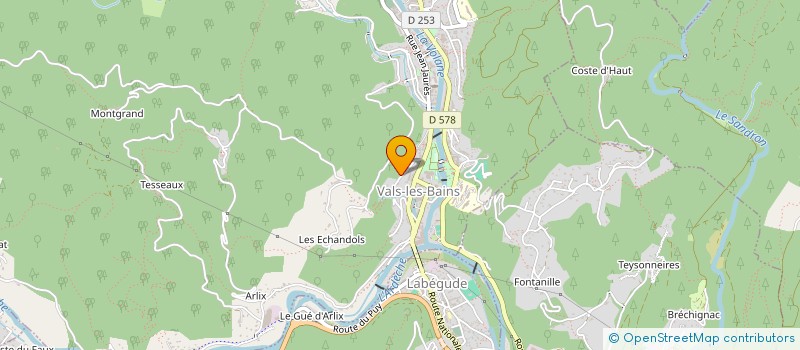 localisation de l'entreprise SC PATRIMONIALE PERICLES  VALS-LES-BAINS