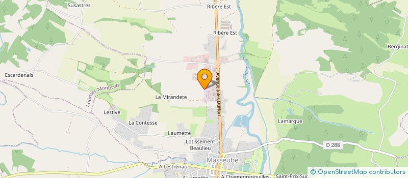 localisation de l'entreprise SC PAUL D'OREL  MASSEUBE