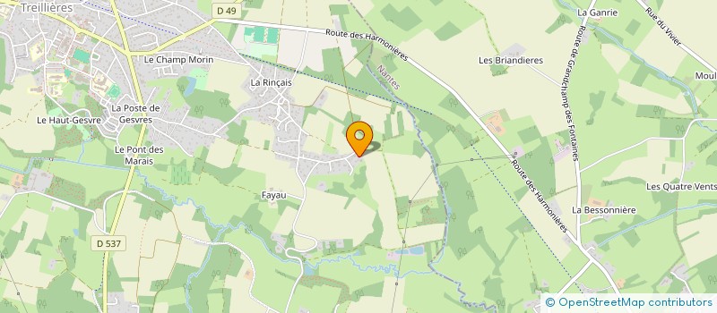 localisation de l'entreprise SC PERADE  TREILLIERES