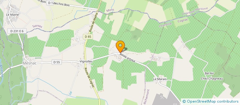 localisation de l'entreprise SC PERAUD à BREVILLE