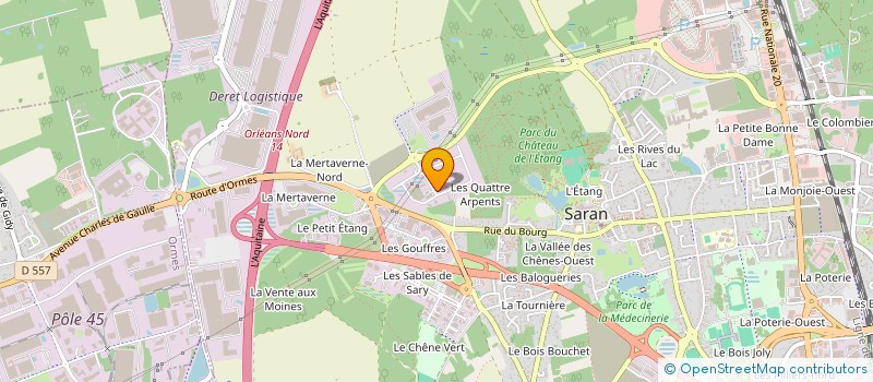 localisation de l'entreprise SC PERF  SARAN