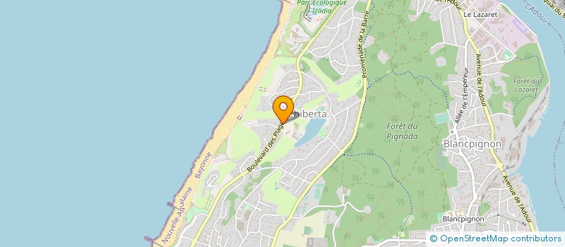 localisation de l'entreprise SC PERRIN à ANGLET