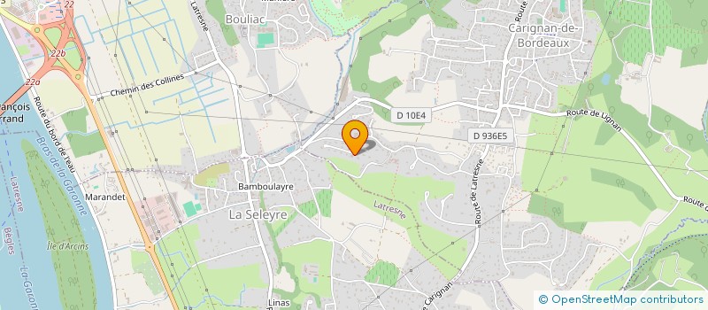 localisation de l'entreprise SC PESIN  CARIGNAN-DE-BORDEAUX