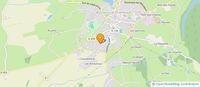 localisation de l'entreprise SC PGCD  BOURBON-L'ARCHAMBAULT