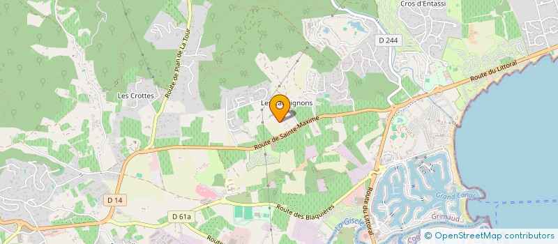 localisation de l'entreprise SC PHYSIO à GRIMAUD