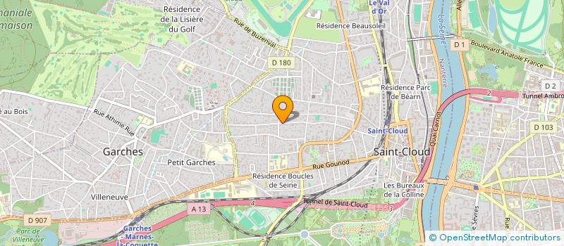 localisation de l'entreprise SC PLANCHOT INVESTISSEMENT 1 à SAINT-CLOUD