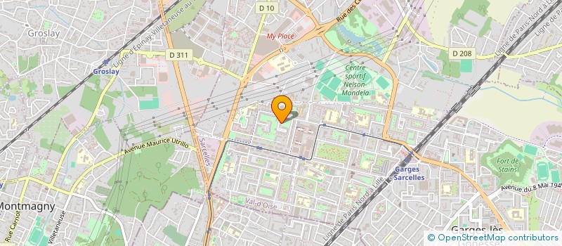 localisation de l'entreprise SC PLAST  SARCELLES