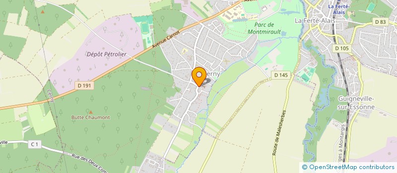localisation de l'entreprise SC PLOMBERIE-CHAUFFAGE à CERNY