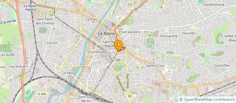 localisation de l'entreprise SC PORTEFEUILLE CARDIOLOG CLINIQ PONTLIE à LE MANS