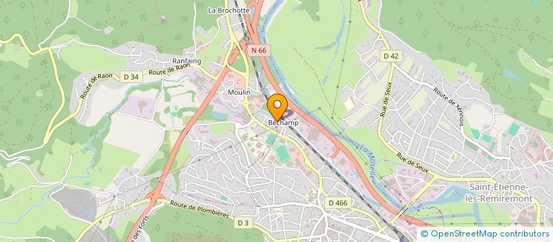 localisation de l'entreprise SC PREST-MA  REMIREMONT