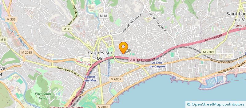 localisation de l'entreprise SC PROCIRIO à CAGNES-SUR-MER