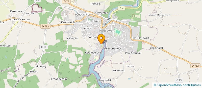 localisation de l'entreprise SC PVG3  PONT-AVEN